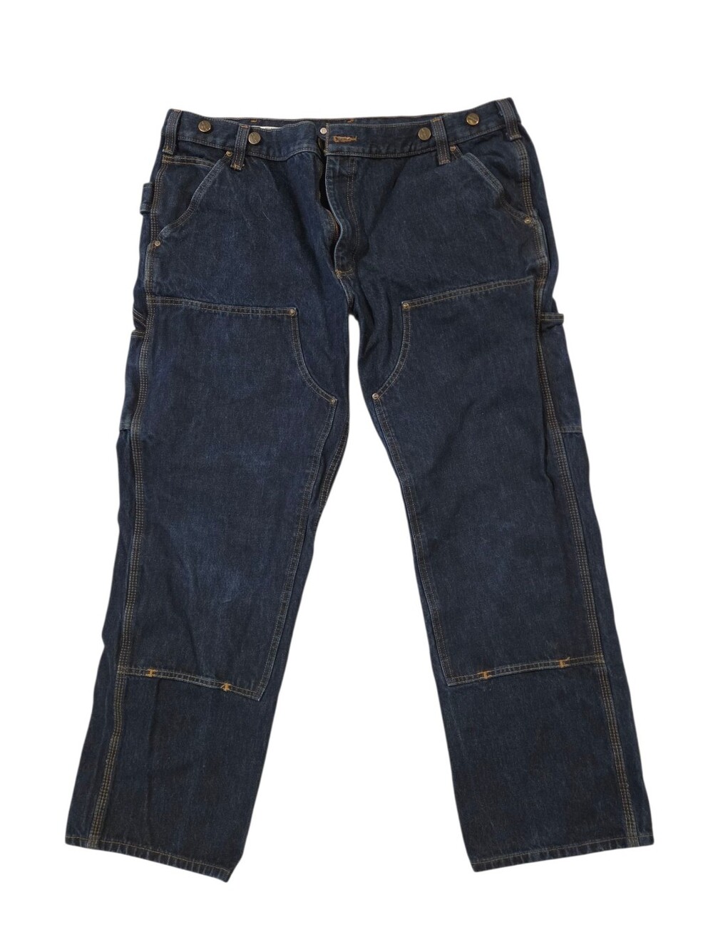 Carhartt Men's Dark Blue Relaxed Fit Work Jeans 40x30
